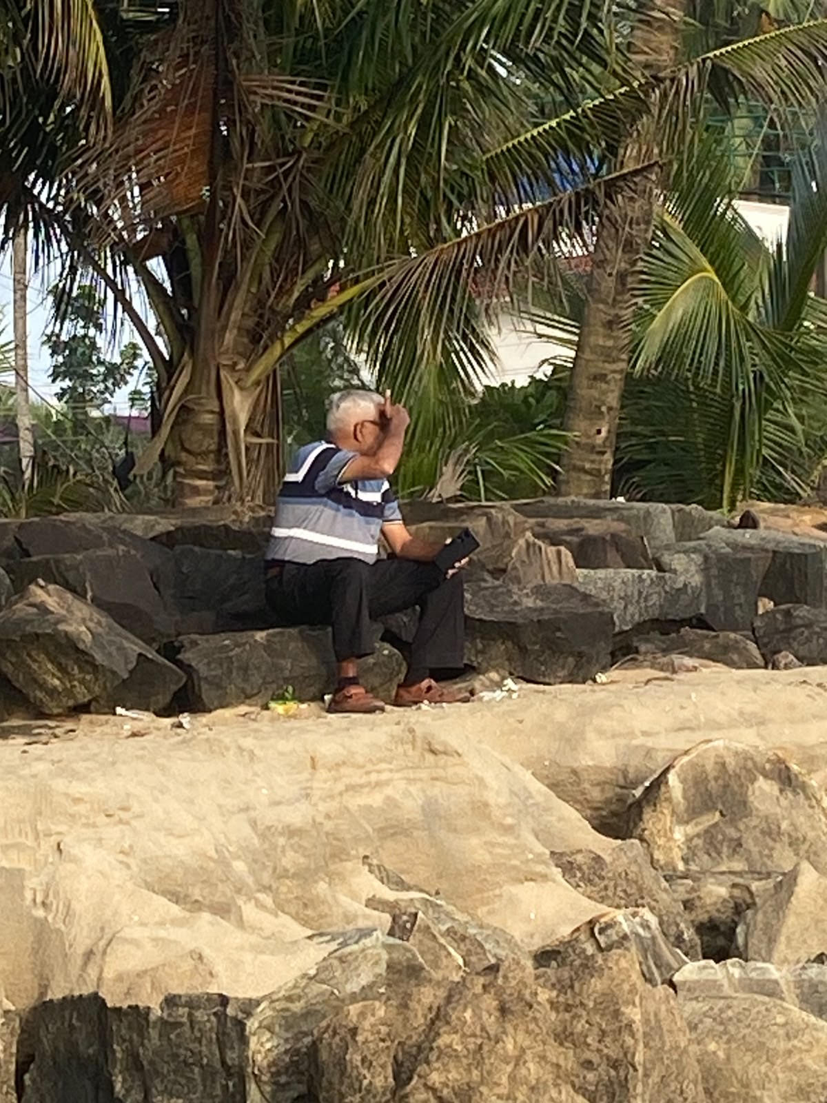 WCC member at coastal location